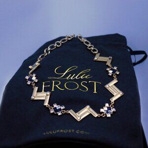 LULU FROST VERUSHKA ZAG HOWLITE NECKLACE -JNTGB91